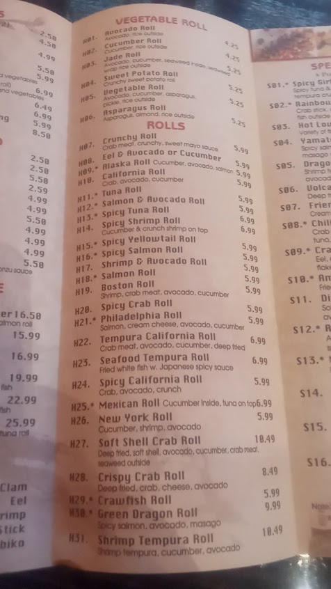 Menu Yamato Steak House Of Japan Pella - 5