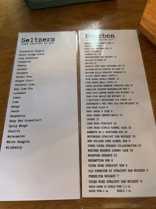 Menu Yankee Bills Wood Fired Saloon - 0