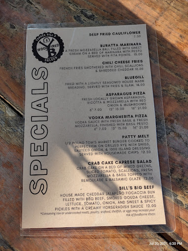 Menu Yankee Bills Wood Fired Saloon - 8