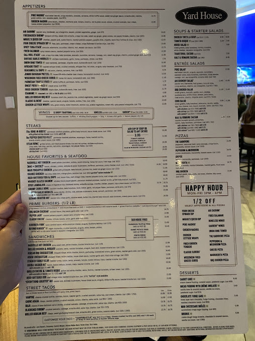 Menu Yard House - 6