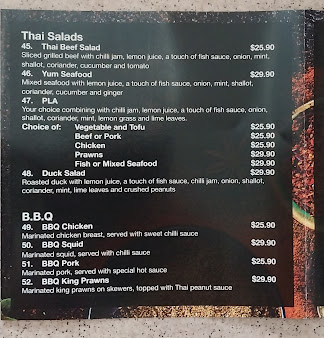 Menu Yes I Am Thai Restaurant - 0