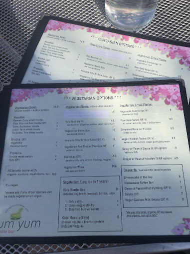Menu Yum Yum Noodle Bar Woodstock - 4