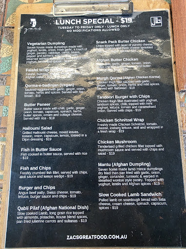 Menu Zac’s Great Food - 9
