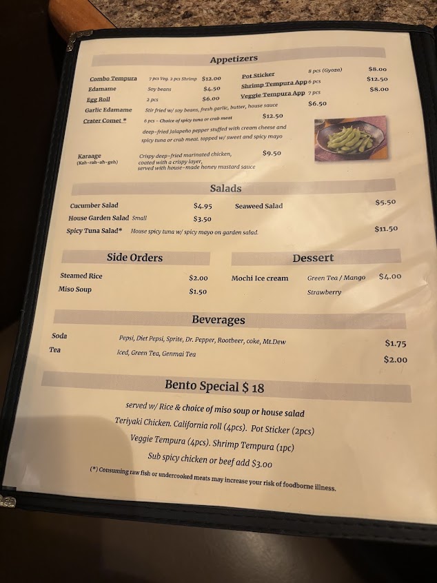 Menu Zen Zen Sushi And Teriyaki - 0