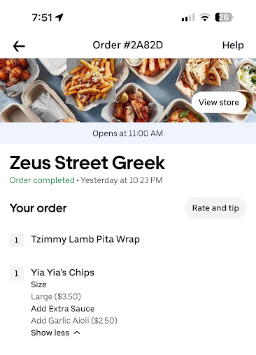 Menu Zeus Street Greek Waverley - 2