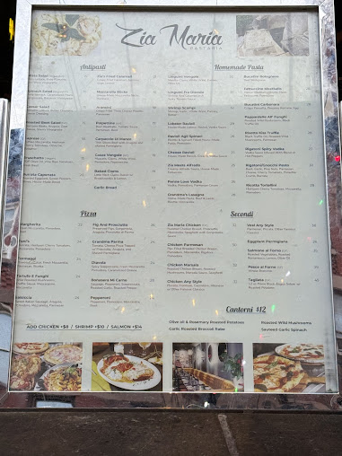 Menu Zia Maria Little Italy - 1