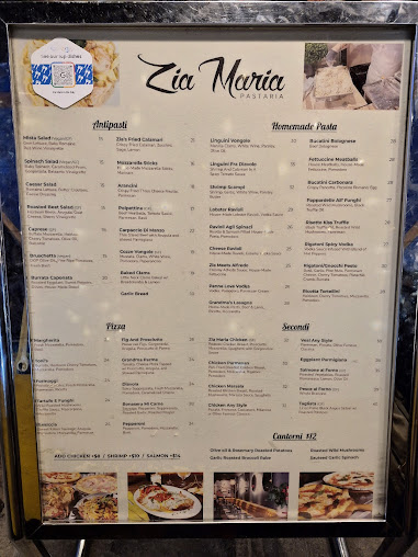 Menu Zia Maria Little Italy - 3
