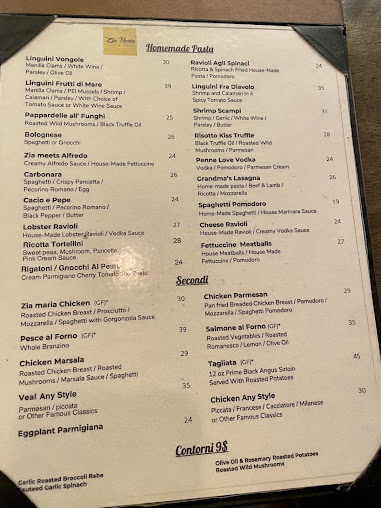 Menu Zia Maria Little Italy - 5