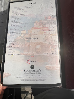 Menu Zuccarellis Italian Restaurant And Bar - 3