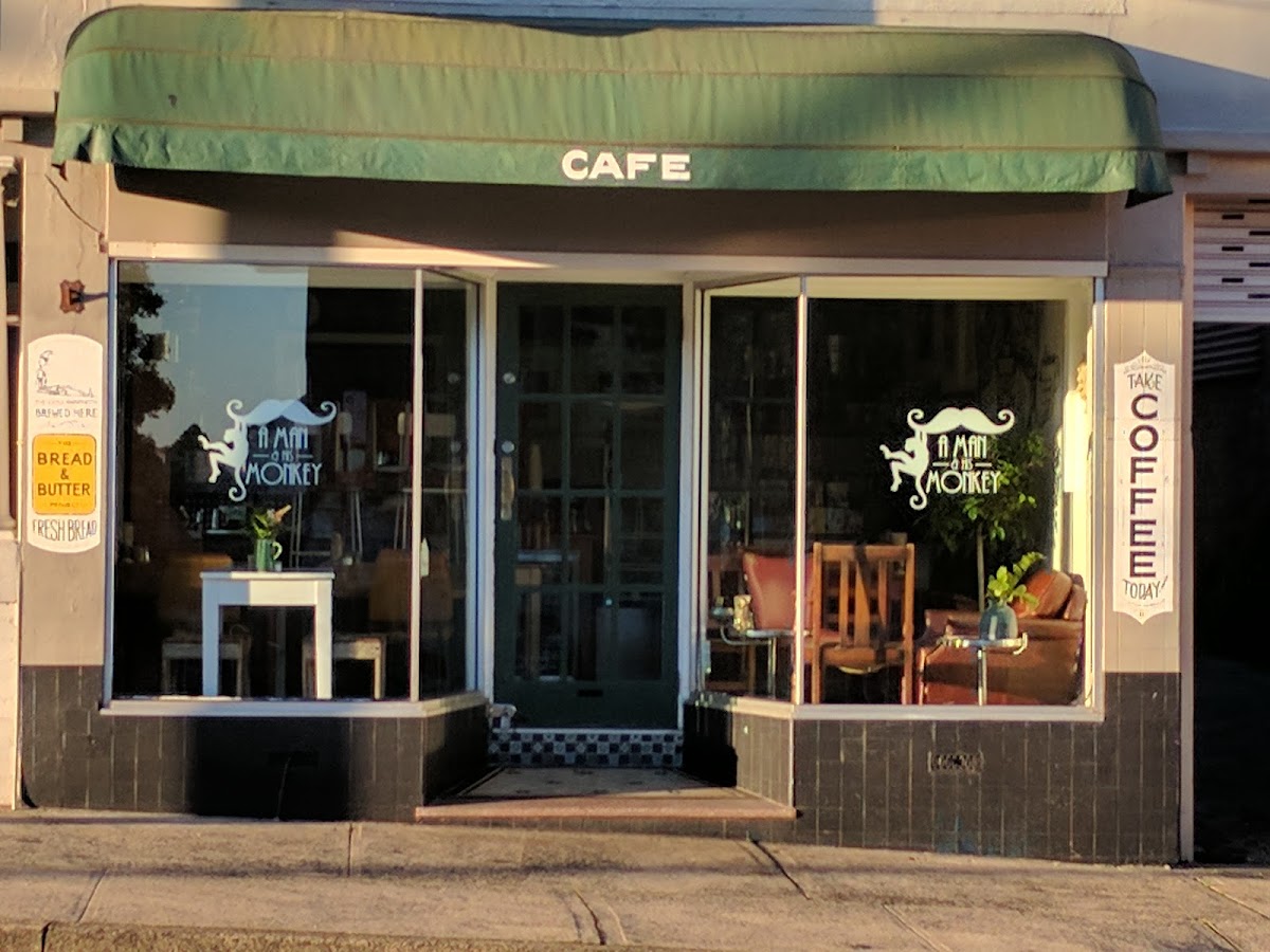 A Man And His Monkey Cafe